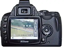 Rear panel of the D40