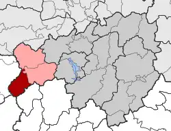 Location within the regional unit