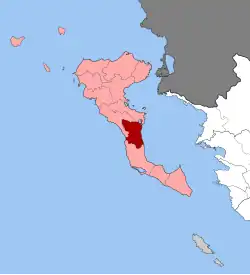 Location within the regional unit