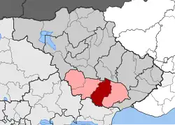 Location within the regional unit