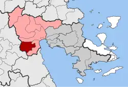 Location within the regional unit