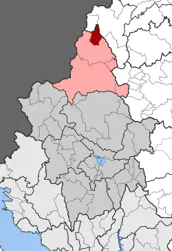 Location within the regional unit