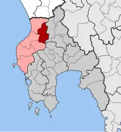 Location within the regional unit