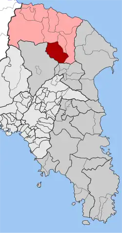 Location within the regional unit