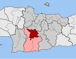 Location within the regional unit