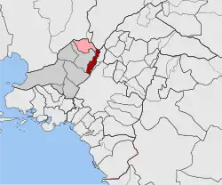 Location within West Athens regional unit