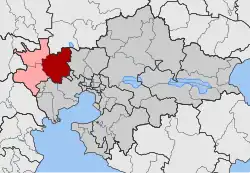 Location within the regional unit