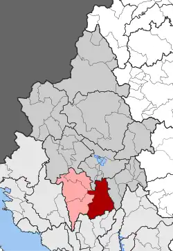 Location within the regional unit