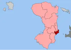 Location within the regional unit