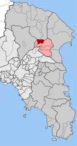 Location within the regional unit