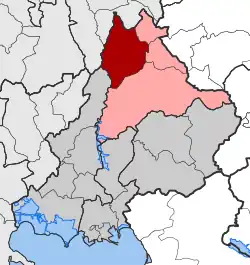 Location within the regional unit