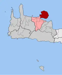 Location within the regional unit