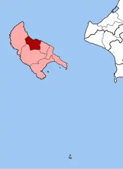 Location within the regional unit