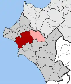 Location within the regional unit
