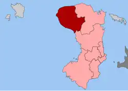 Location within the regional unit