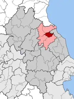 Location within the regional unit