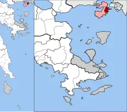Location within the regional unit