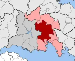 Location within the regional unit
