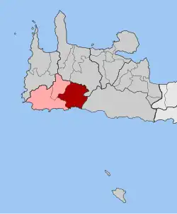 Location within the regional unit