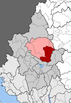 Location within the regional unit