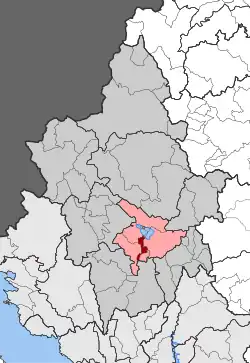 Location within the regional unit