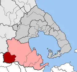 Location within the regional unit