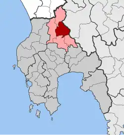 Location within the regional unit