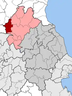 Location within the regional unit