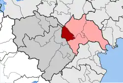 Location within the regional unit