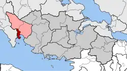 Location within the regional unit