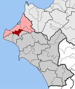 Location within the regional unit