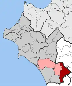 Location within the regional unit