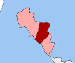 Location within Andros