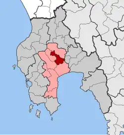 Location within the regional unit