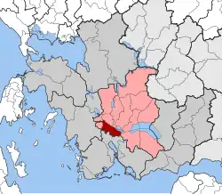Location within the regional unit