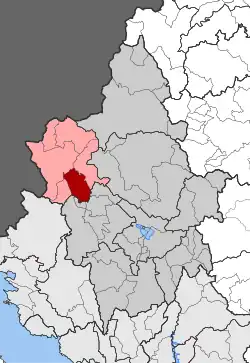 Location within the regional unit