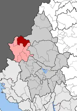 Location within the regional unit