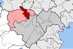 Location within the regional unit
