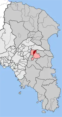 Location within the regional unit