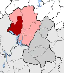 Location within the regional unit