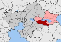 Location within the regional unit