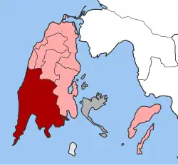 Location within the regional unit