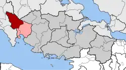 Location within the regional unit