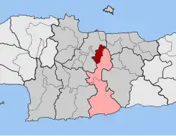 Location within the regional unit