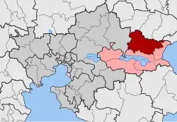 Location within the regional unit