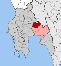 Location within the regional unit