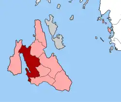 Location within the regional unit