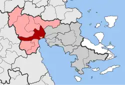 Location within the regional unit