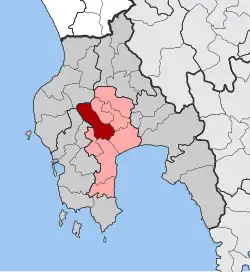 Location within the regional unit
