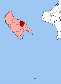 Location within the regional unit